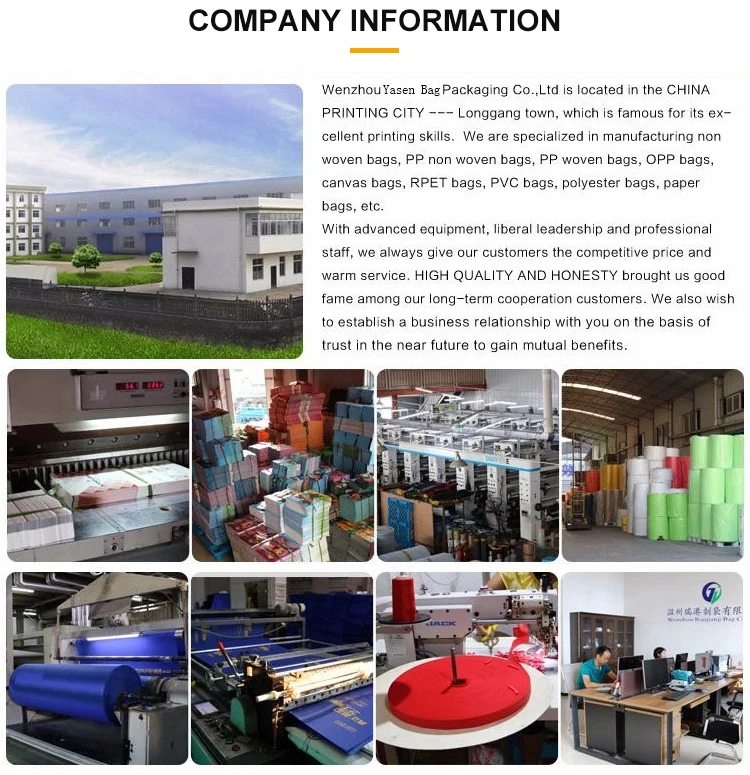 YASEN Custom Printed Logo Promotional Non Woven Bag Shopping Bag Factory Price Stock Nonwoven Fabric Carry Bags