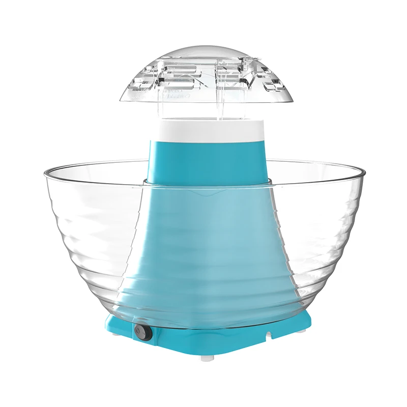 Hot Air Popcorn Popper Electric Machine Maker with Measuring Cup Removable Lid Popcorn Maker