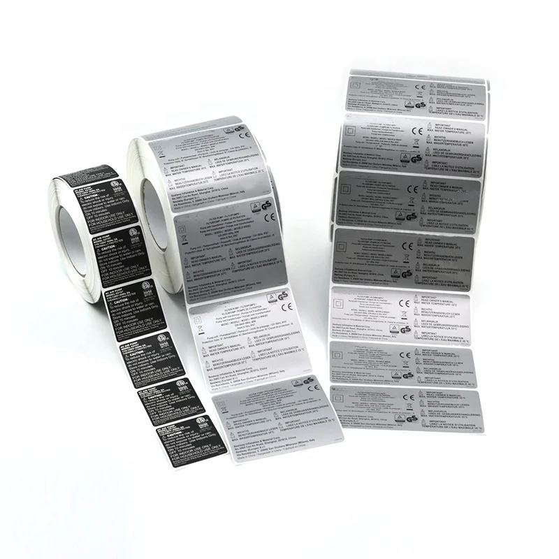 Factory Customized Strong adhesive and long lifespan high quality packaging labels barcode label stickers Machine UL labels Roll