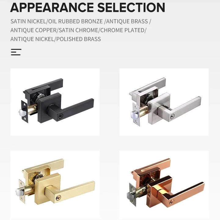 Heavy Duty Privacy Door Handle Interior Lever Lock Door Handle