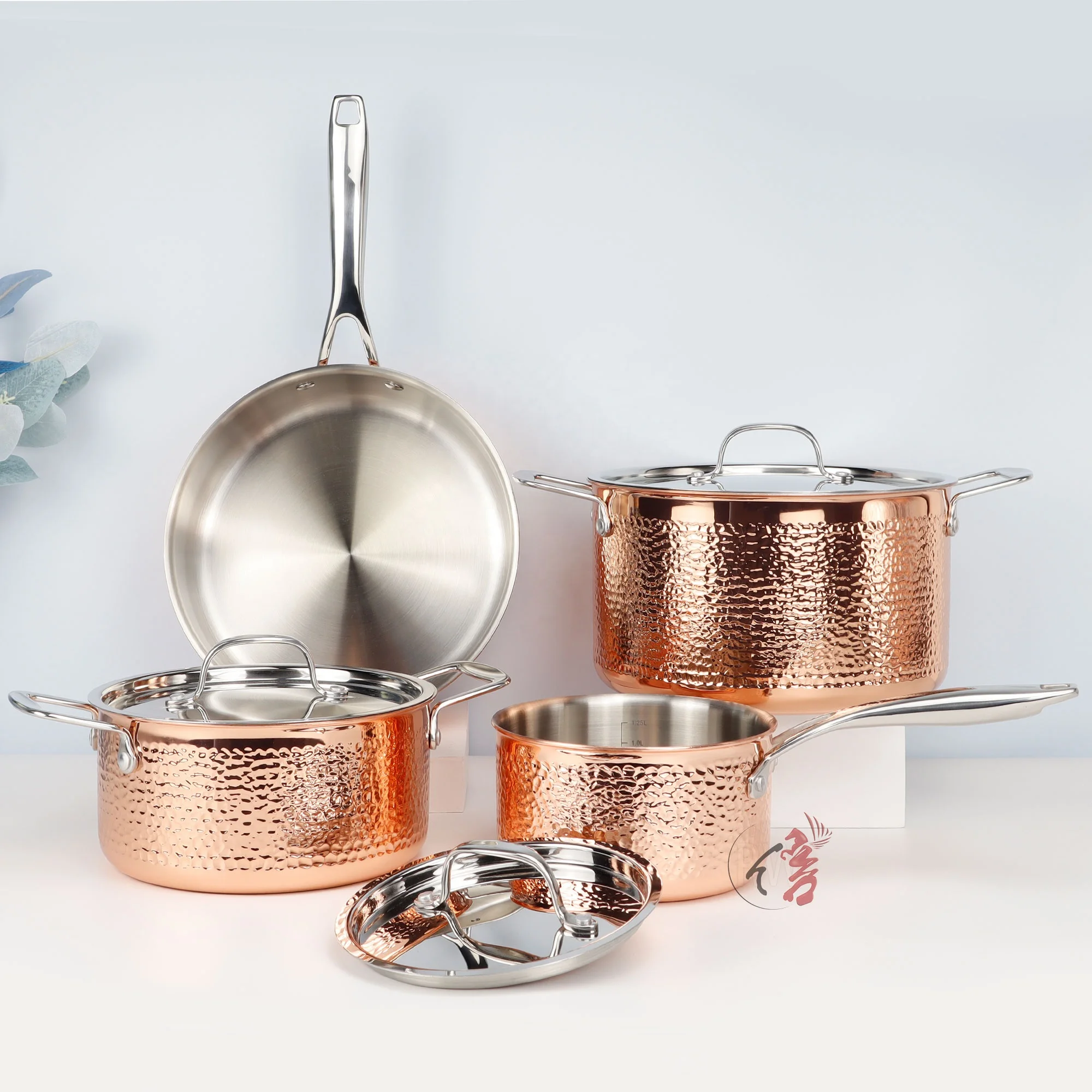 Factory Luxury Cookware Sets Pots And Pans Kitchen Ware Triply Stainless Steel Cooking Pot Set
