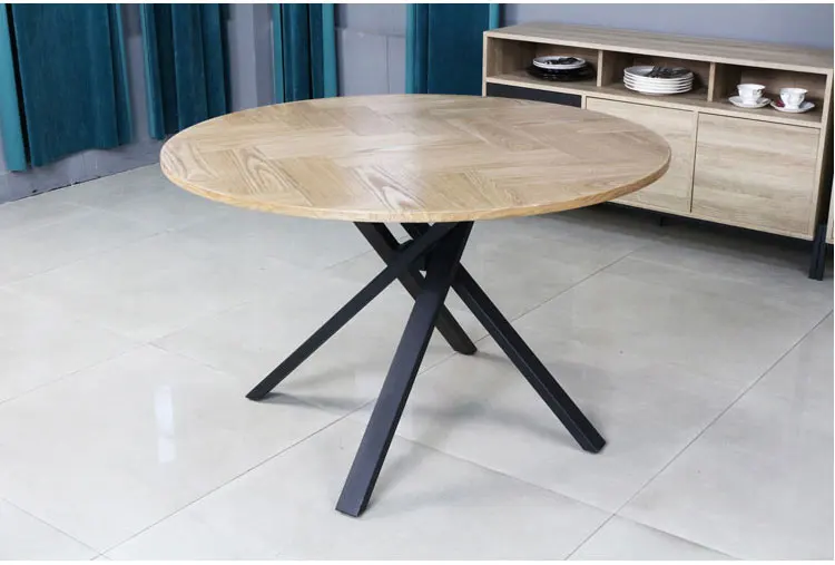Modern  Home Furniture Dinning Room Set Wooden Round Dining Table