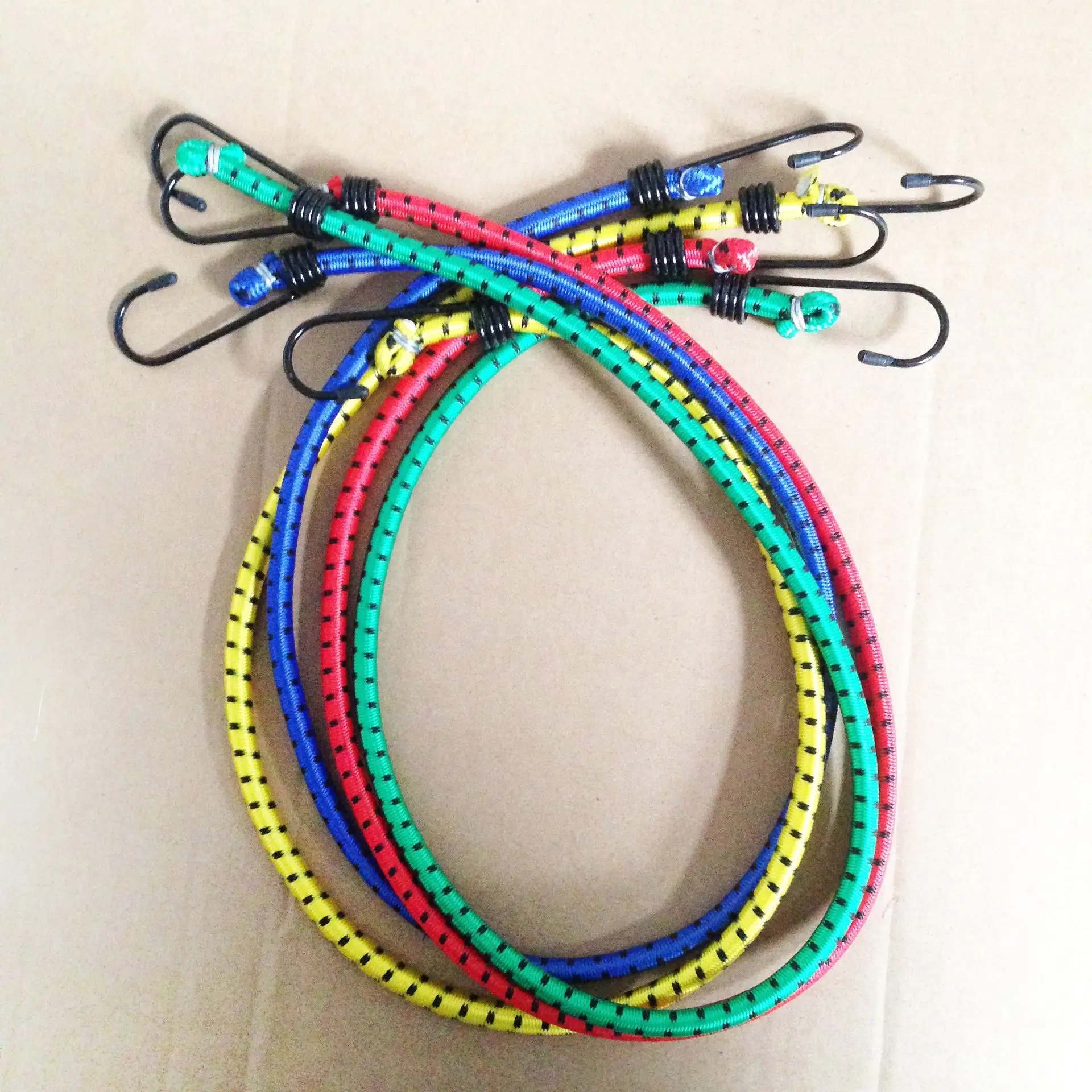 Best seller Rubber elastic bungee cords 8mm diameter Hot sales manufacturer safety motorbungee cord