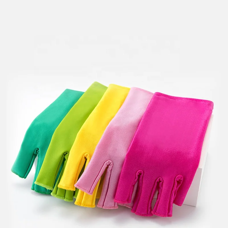 Anti UV Radiation Protection Gloves UV Ray Protection Gloves for Nails Nail Art Glove Manicure Tools 1 Pair