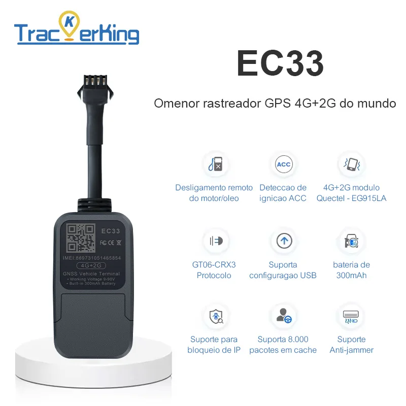 Motorcycle Car GPS Tracker Smart Positioning EC33 Factory Price on Sale