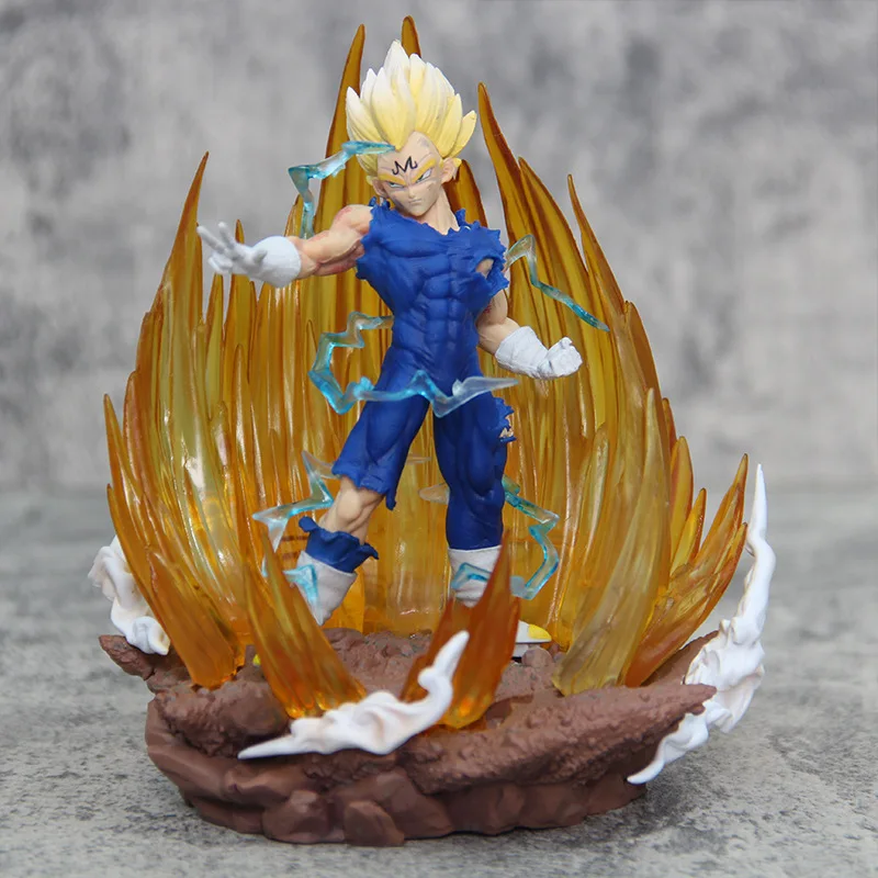 14 5 см демонизированная Vegeta Buu резонансная светящаяся ПВХ Модель Кукла в коробке Статуя Дракона шарики аниме фигурки