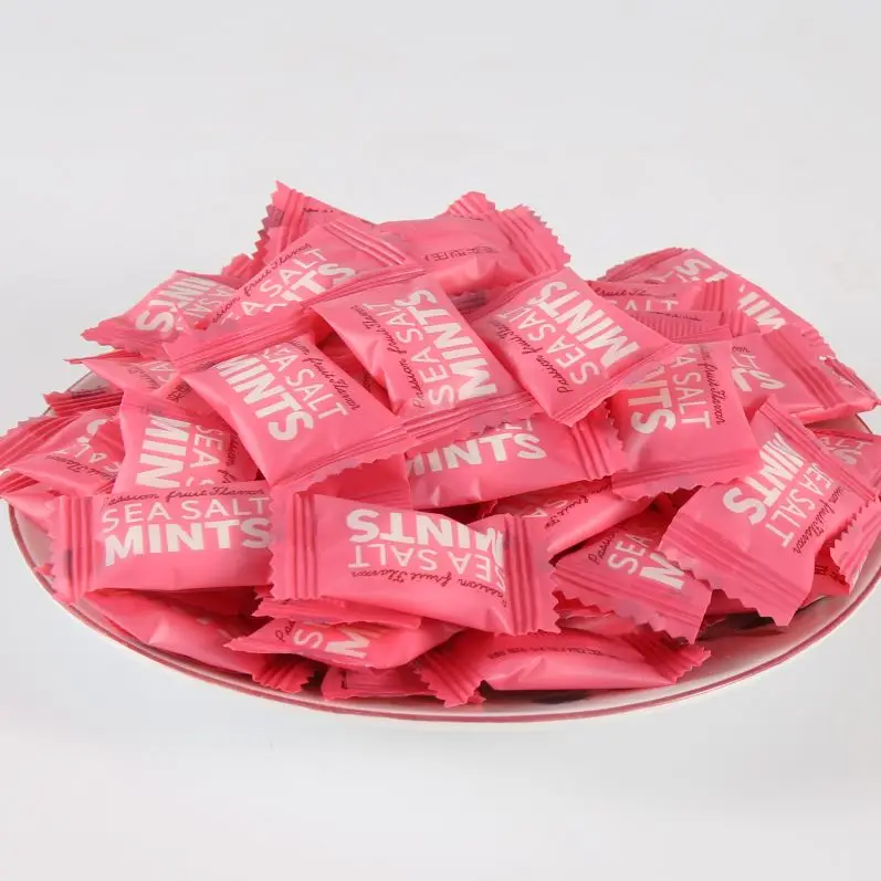 
China factory price Tablet candy pink Bulk colorful packaging candy casual snacks 