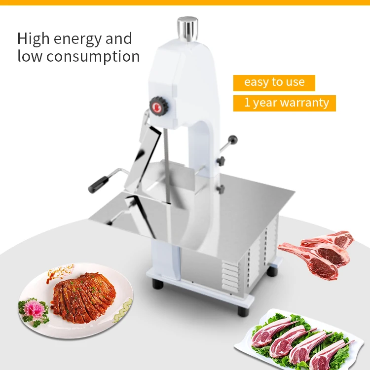 Manufacture electric stainless steel bone saw machine table top meat cutter for commercial factory direct