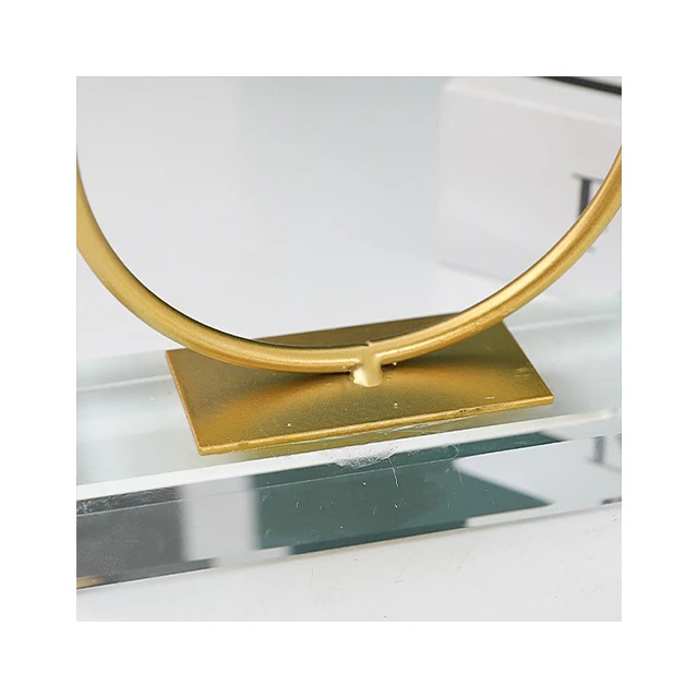 Luxury Creative Crystal Base Metal Crystal Ball Decorative Ornaments for Home Decor and Holiday Gifts