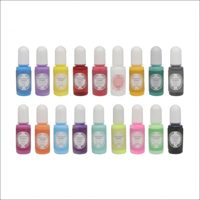 Osbang производитель 18 цветов по 10 мл горящаяя Продажа сплошной цвет пасты жидкий пигмент для мануального татуажа эпоксидной смолы «сделай сам»