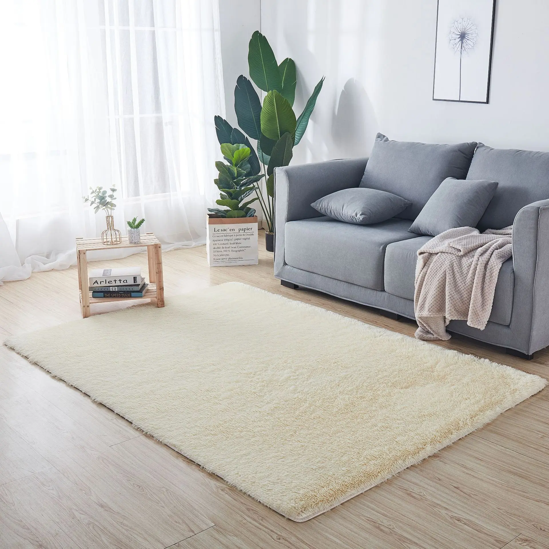 Luxury Soft Fluffy Floor Carpets Rugs Shaggy Carpet Kids Fur Floor Door Mats Plush Room Rug