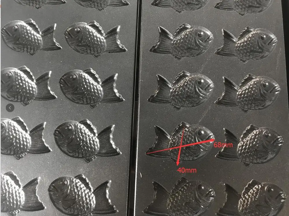 Free Shipping Mini 32 fish waffle maker Non stick coating Japanese style Small Taiyaki Machine