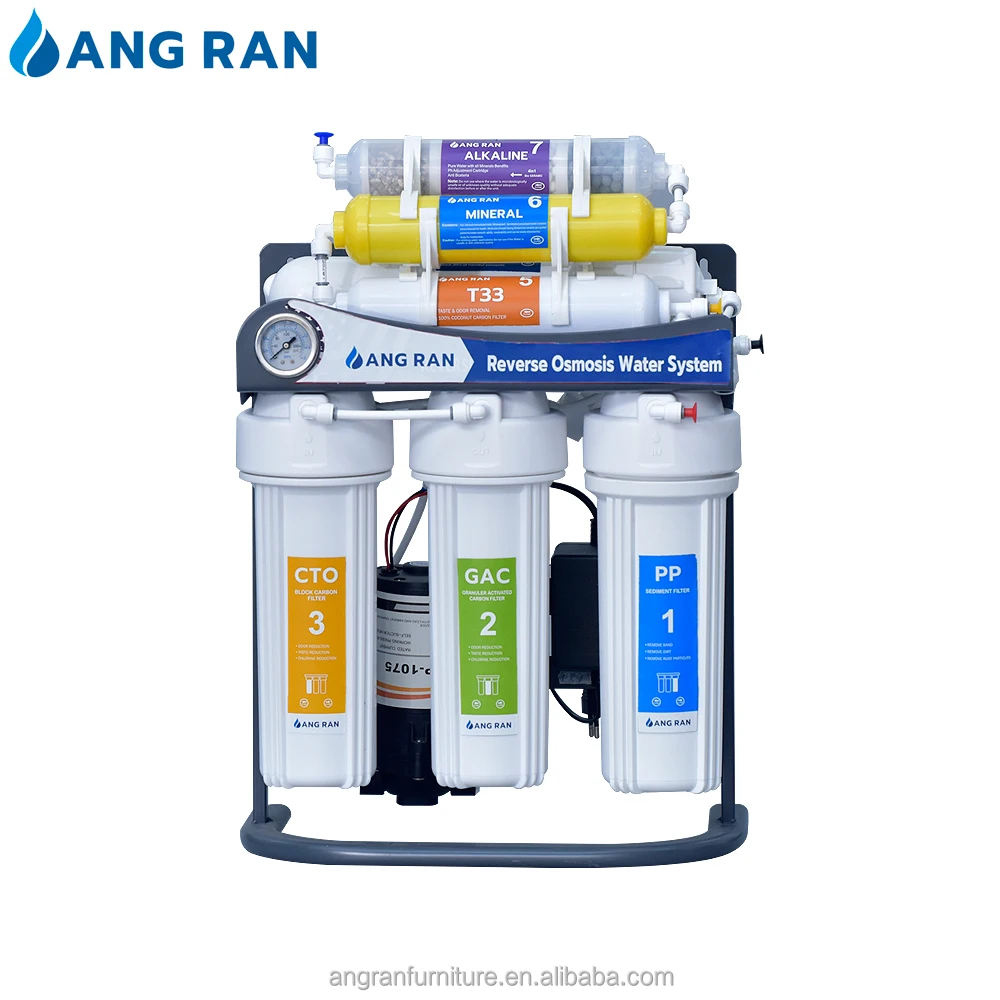 Taiwan model ro stand 200 gpd 7 stage water filtration system