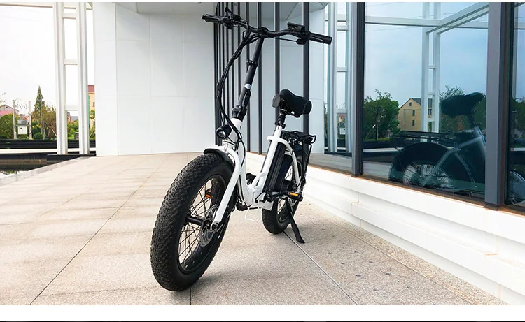 USA Warehouse Powerful 20 inch Fat Tire Folding E bike electric bicycle 48V 500W 750W Foldable Ebike Electric Bike For Adults 2