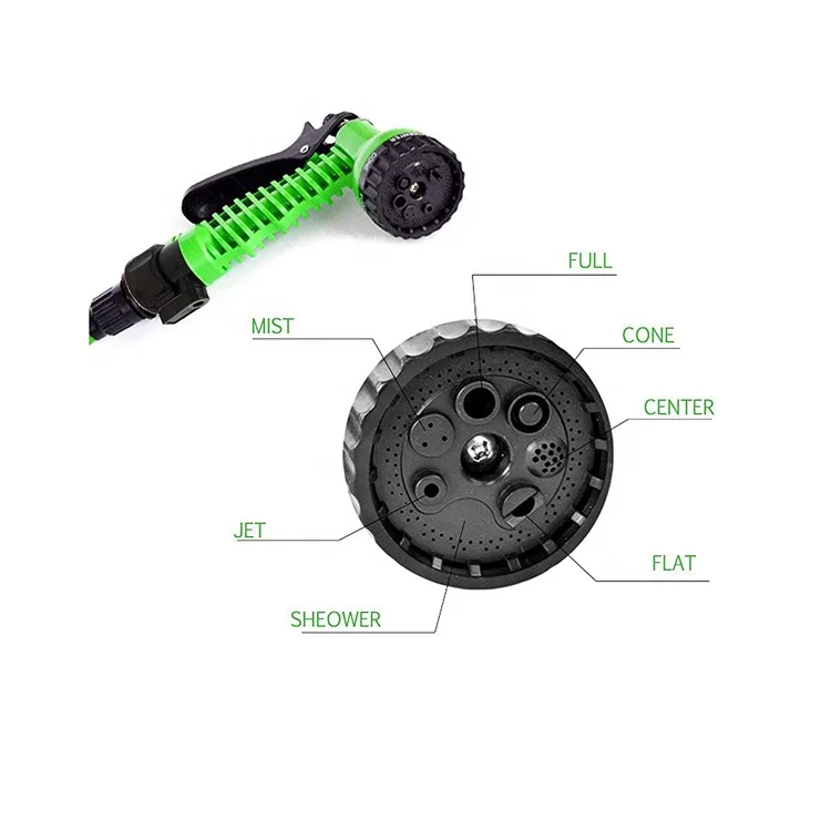 7 Patterns Plastic Car Wash water Gun