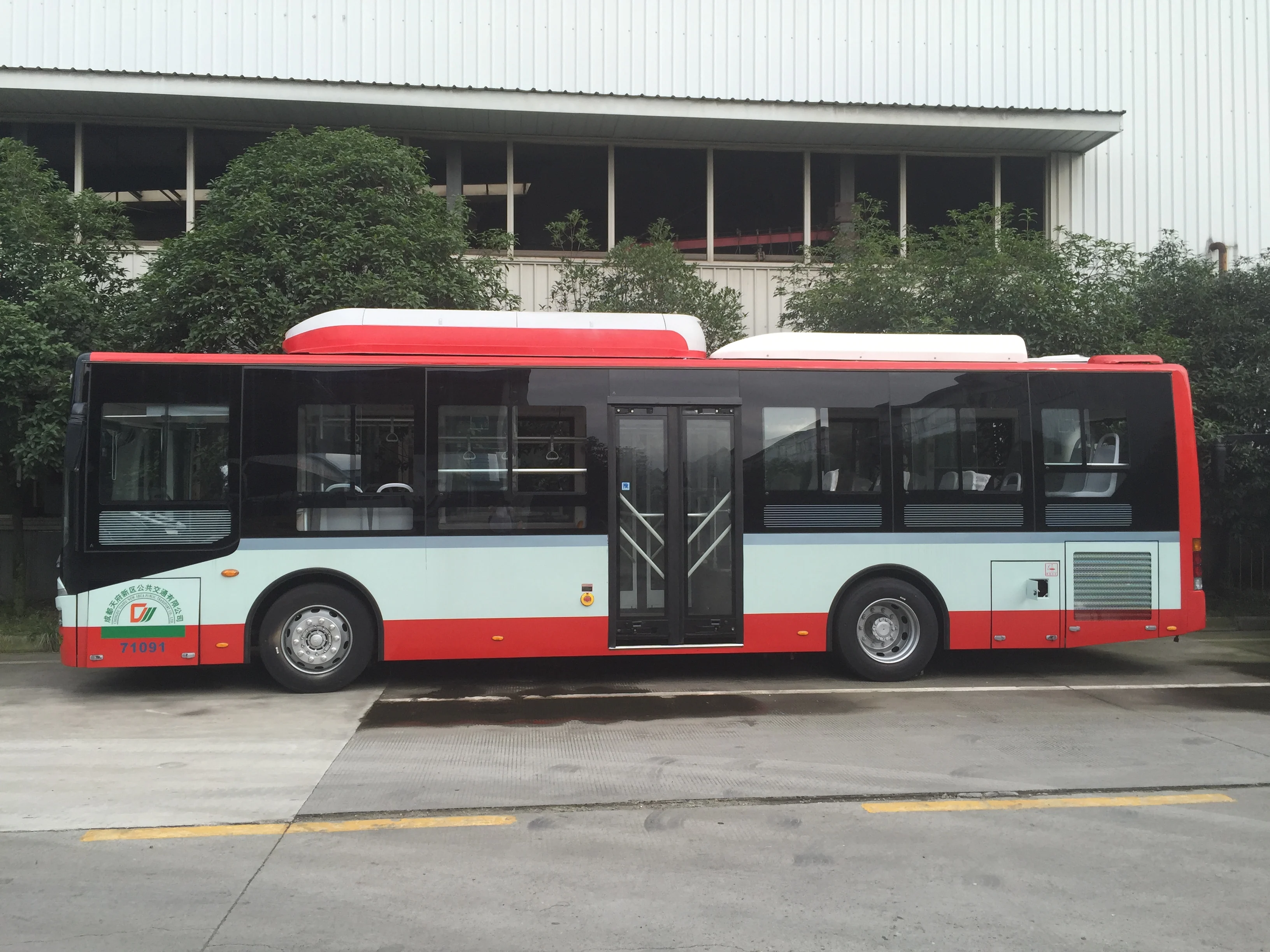 
SYP SH6150PEV 45 SEAT 90 Passener load 10 meter electronic BRT city bus with CNAS EEC approve 