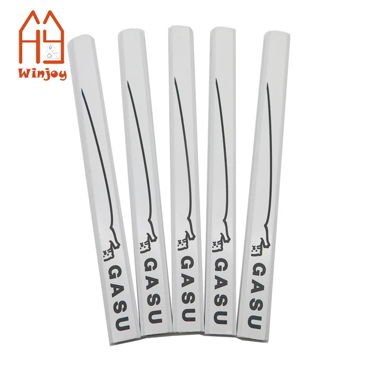 Material Basswood/Poplarwood Standard White Carpenter Pencils Lead Color Black Wood Office DIY Pencil For Wood Worker