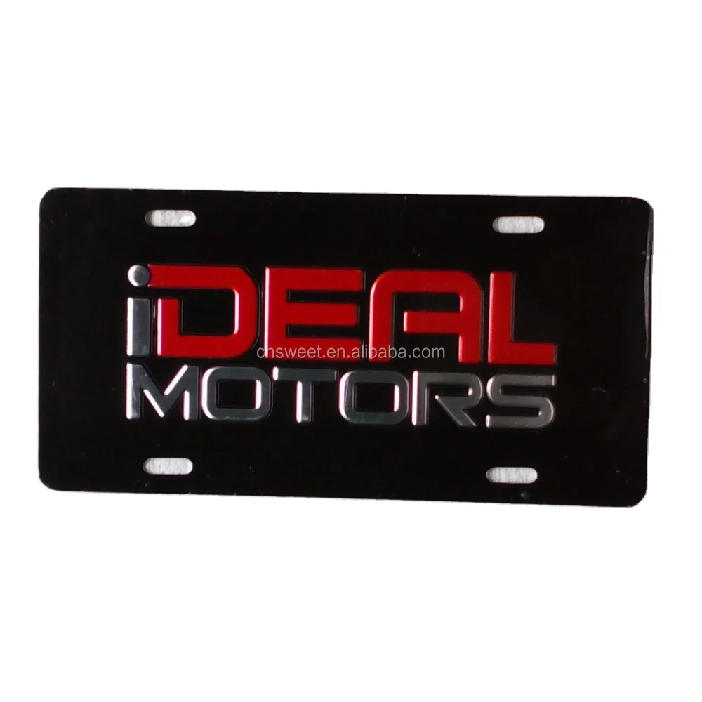 Promotional reflective embossed number plate license plate for advertising
