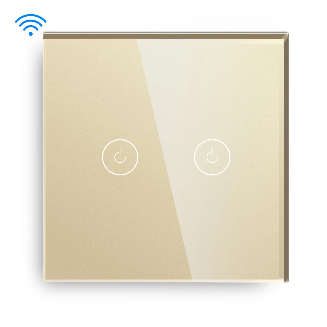 Умный настенный выключатель MVAVA 86 мм 2 клавиши 1 канал Wi-Fi переключатели из хрустального стекла для ЕС и Великобритании zigbee