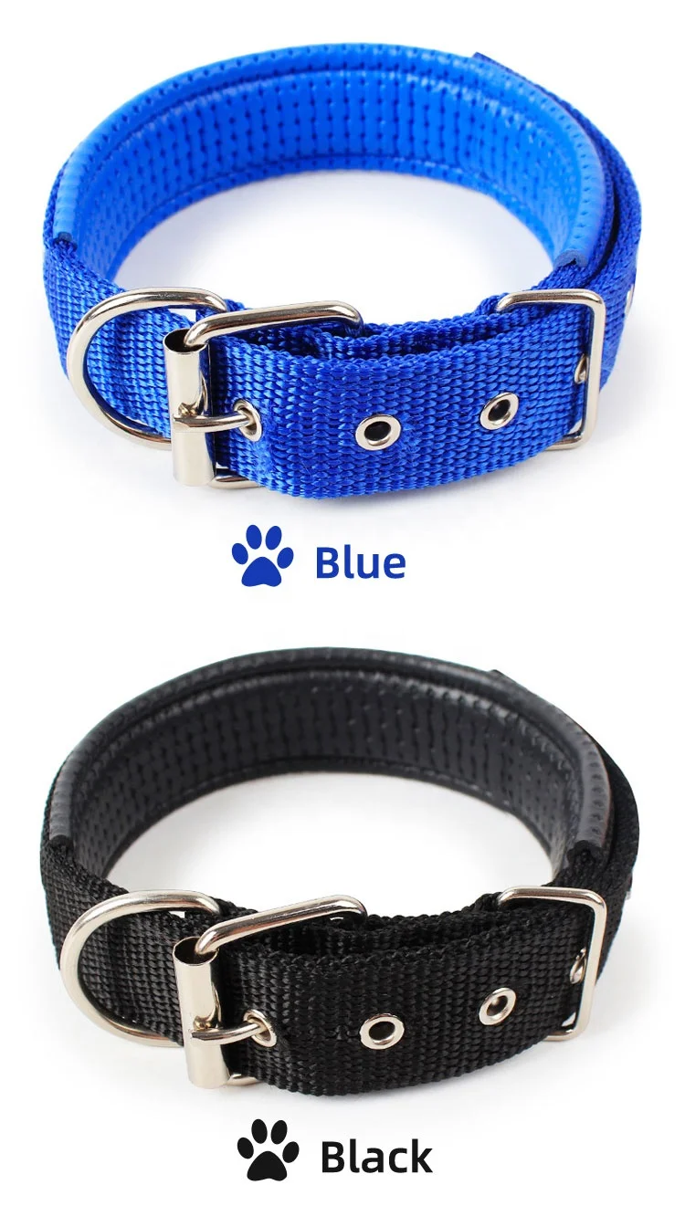 Factory Wholesale Adjustable Nylon Reflective Rope Pet Chain Lead Dog Collars