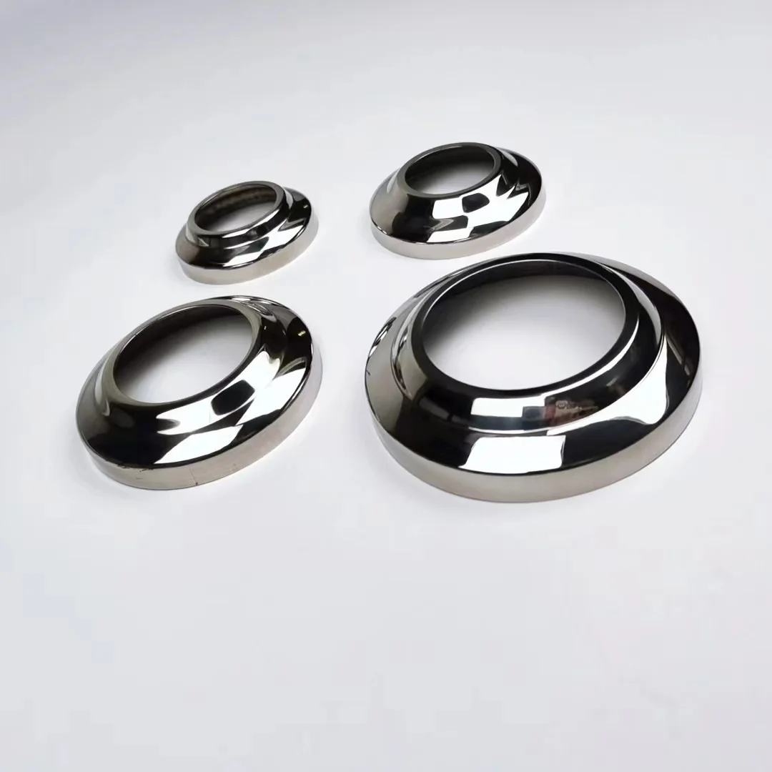 Polished And Satin Handrail Hardware Accessories Stainless Steel Base Plate Cover Staircase Balustrade Decoration Cover