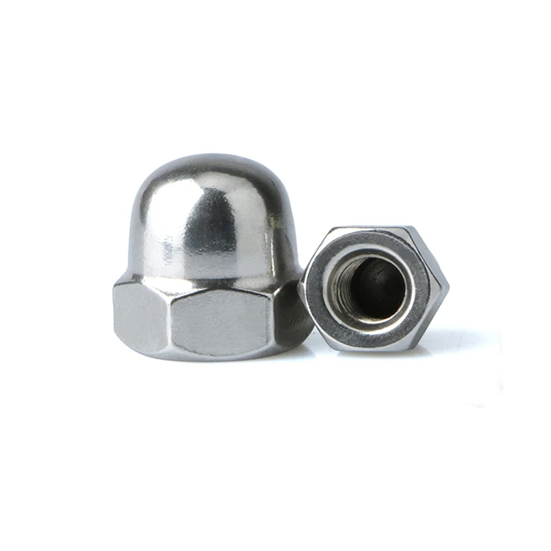 DIN1587 M8 stainless carbon steel hex nut hexagon domed cover nuts fasteners