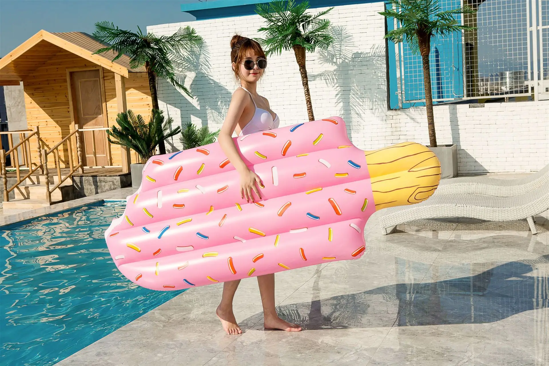 Summer Seaside Beach Various Style Adult Swimming Float Inflatable Party Pool Float  Ice Cream