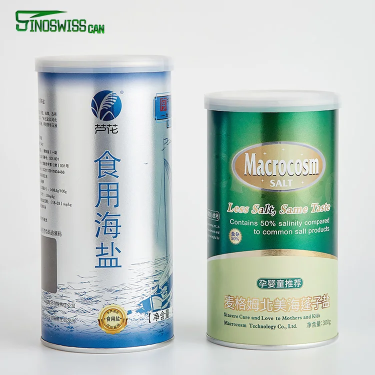 Customized Label Chili Powder Seasoning Paper Tube Spice Jars Packaging With Shaker Lid