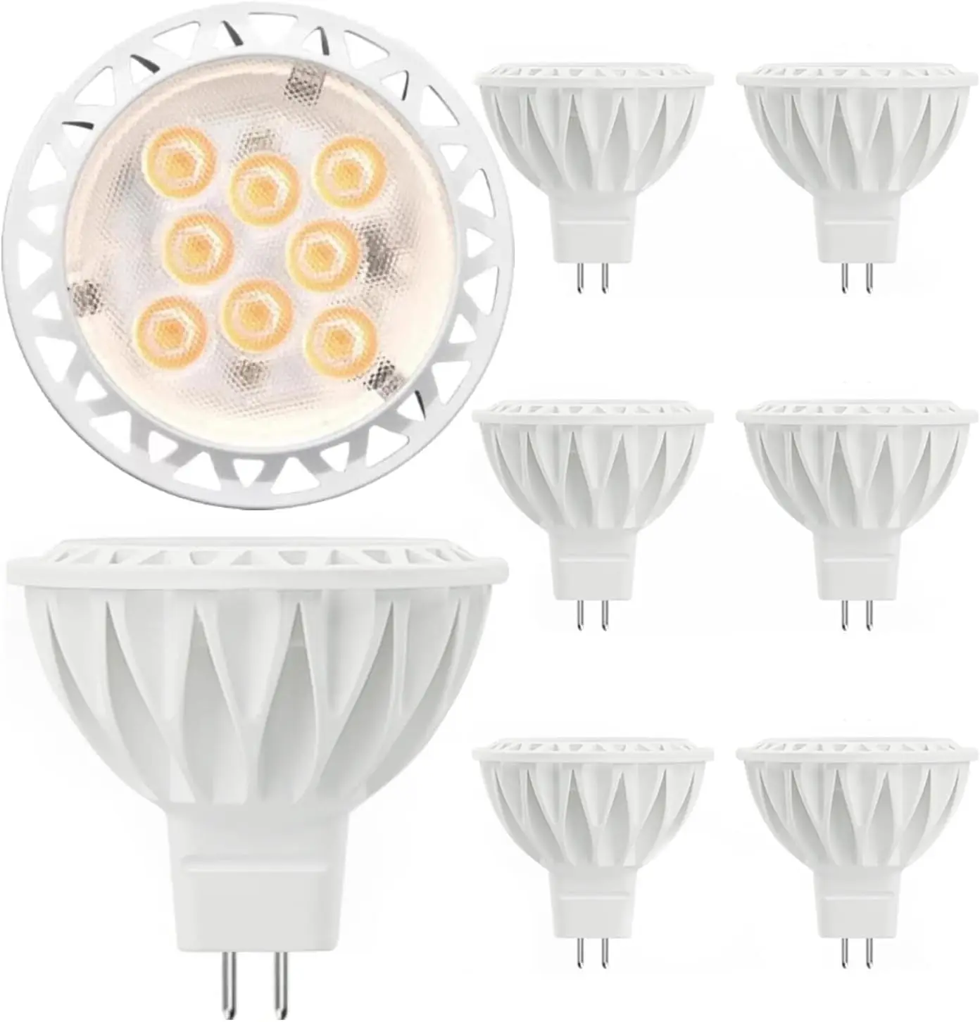 Stock AC12V DC12V  MR16 LED Spot Light Bulb 5W 4000K Non-dimmable MR16 Recessed Down Spotlight