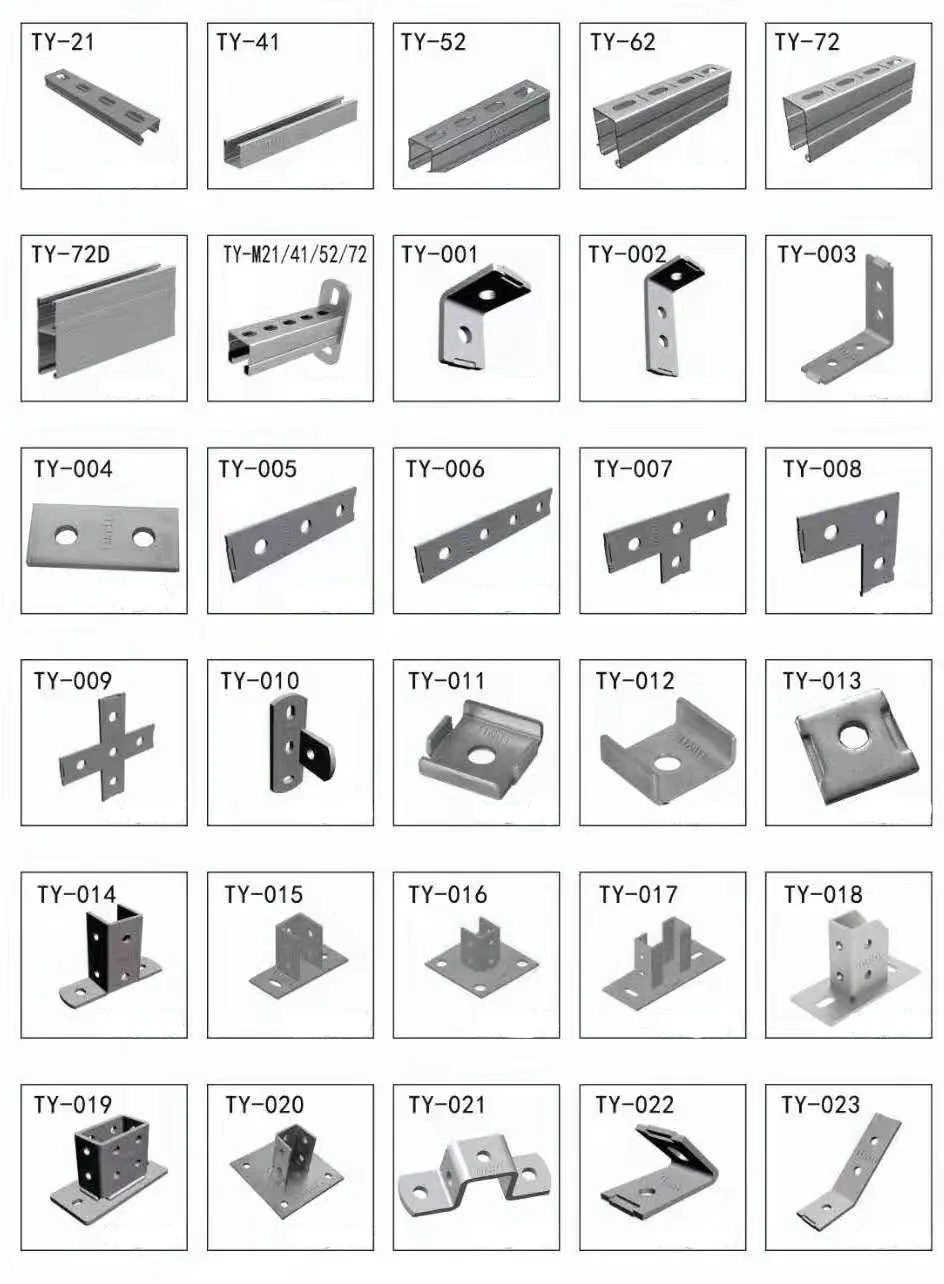 Pre-Galvanized Strut Channel Unistrut C Channel Steel  Factory price