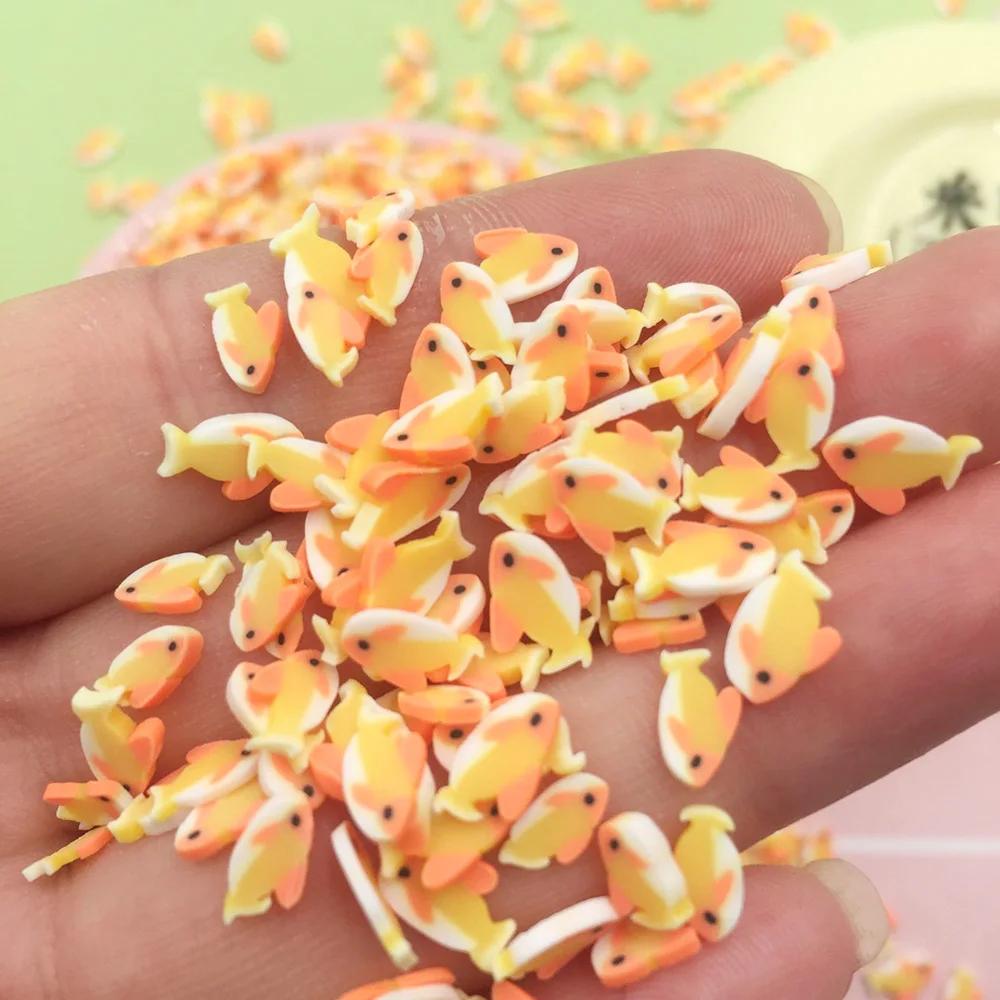 Polymer Soft Clay Cute Lucky Fish Sprinkles For Crafts DIY Making Nail Art Slices Slime Material Accessories Phone Decor