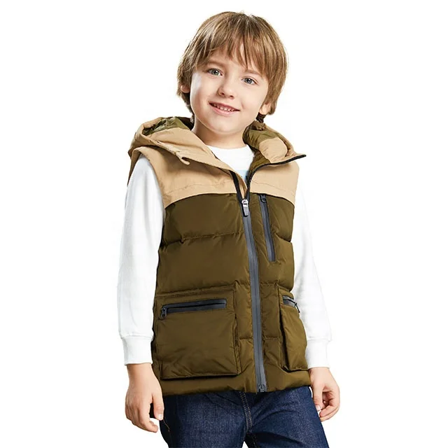 
OEM Sleeveless Coat Children Down Coat Boy Vest Girl Down Jacket 