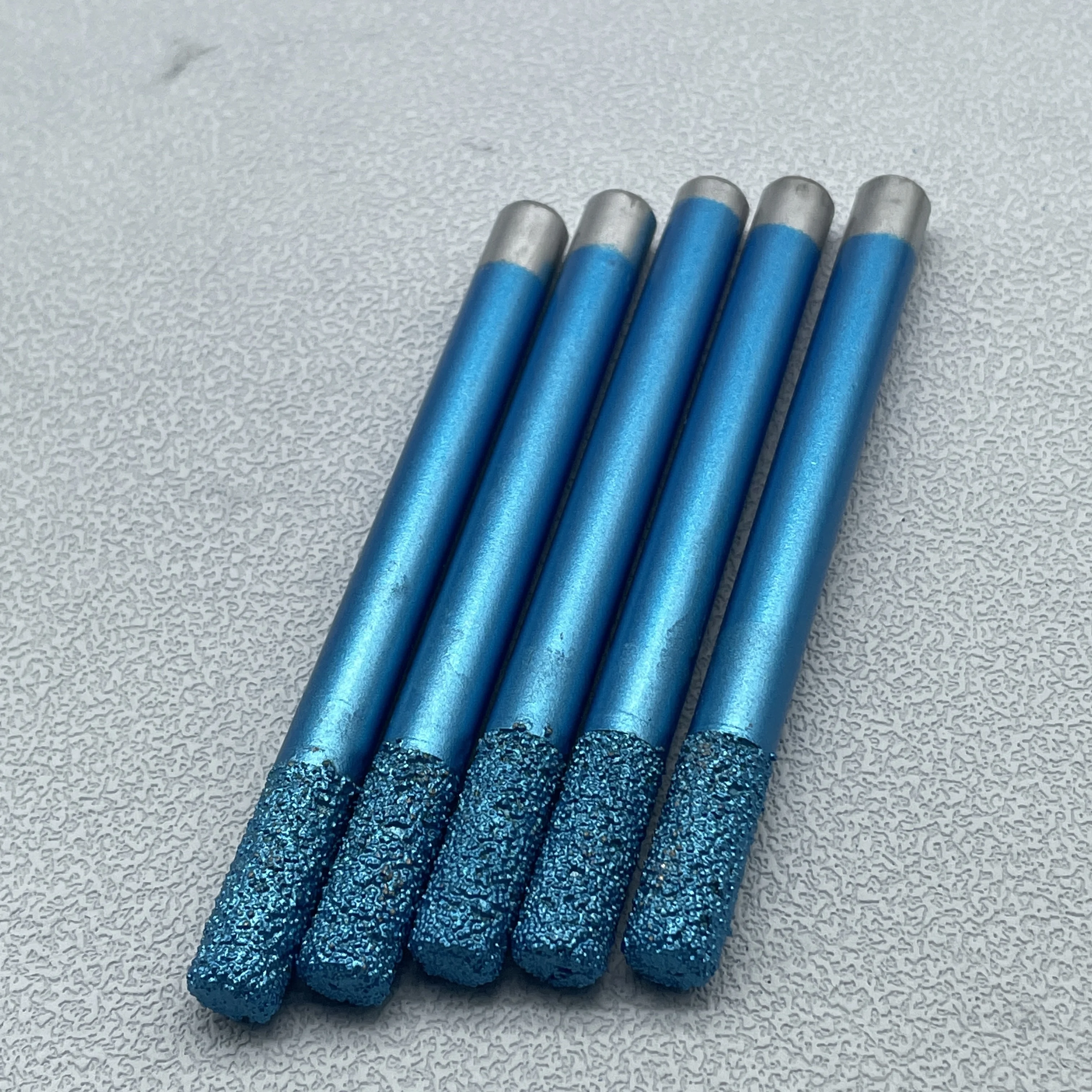 CNC Stone Cutting Tools Diamond Smelting Stone Craving Knife End Mill for Marble M8*90L