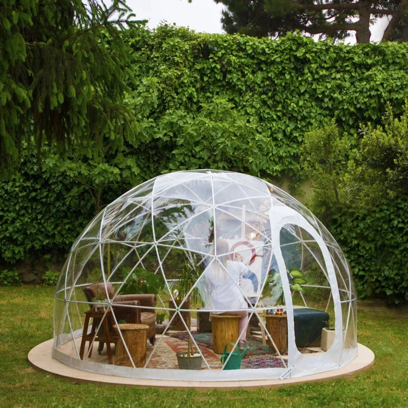 PVC Glamping Transparent Geodesic Dome Tent Event Outdoor Restaurant Tent for sale