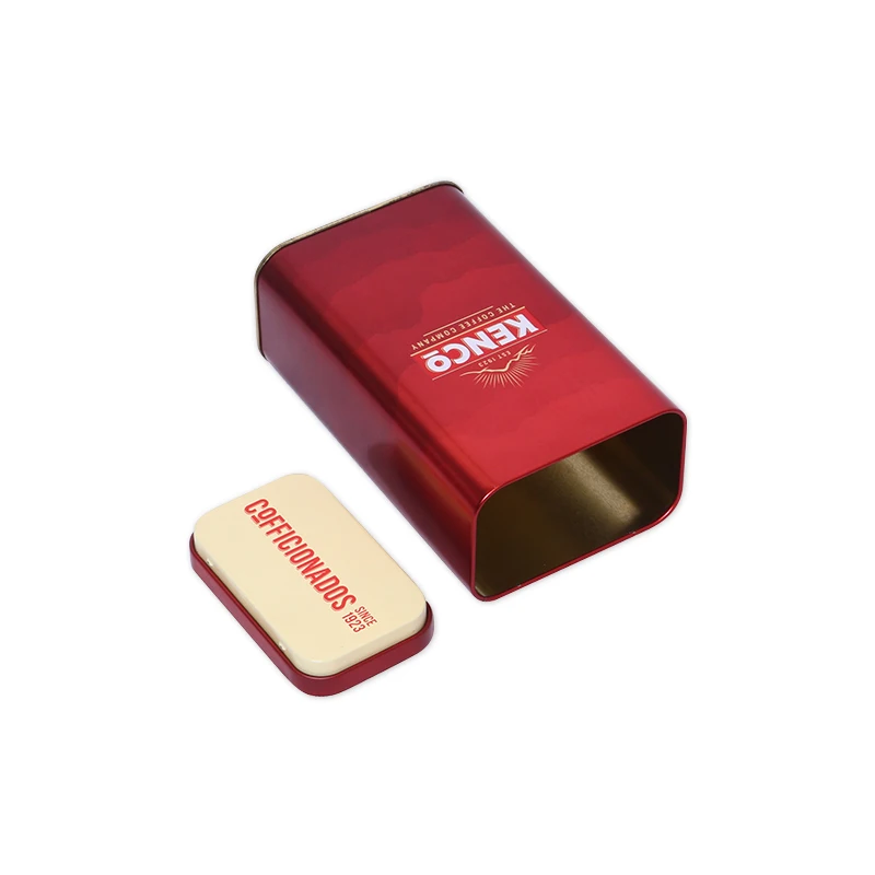 New Design Made In China Gradient Retro Red Coffee Metal Box Exquisite Small Iron Box