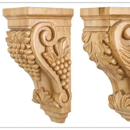 Wooden corbel custom white/European wood corbels for home exterior and interior decorative