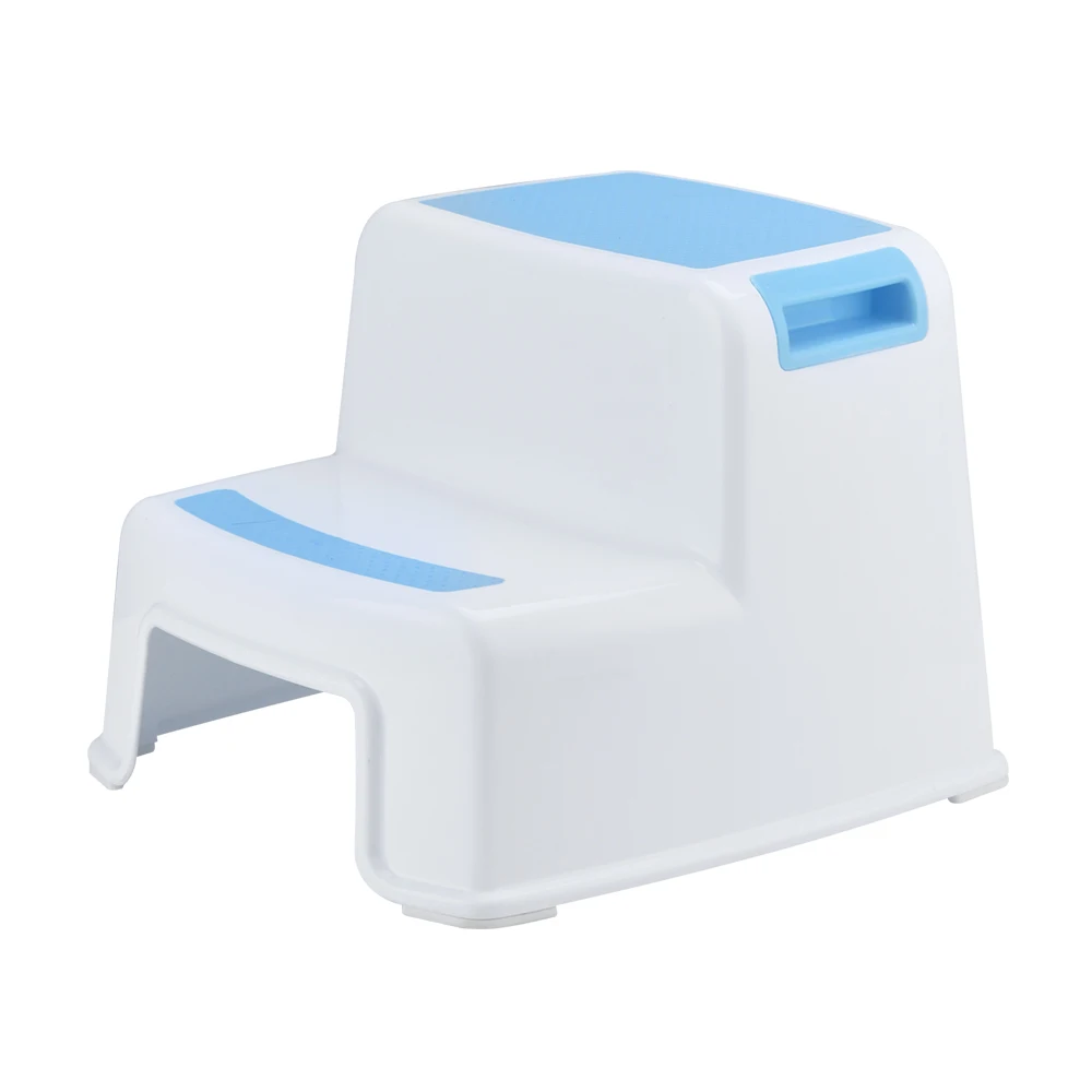 Stool Two Step Ladder Stool Bench Footstool Bathroom Non Slip Plastic Household Colorful Portable Children Baby Pink Green Blue