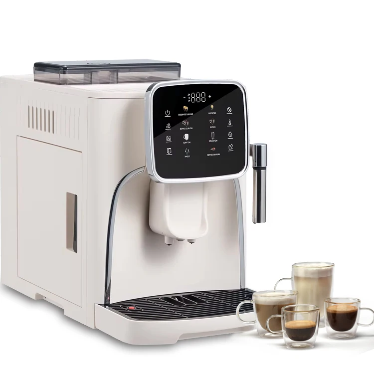 High quality 19bar italian espresso coffee maker with automatic tip for  full coffee grounds tank