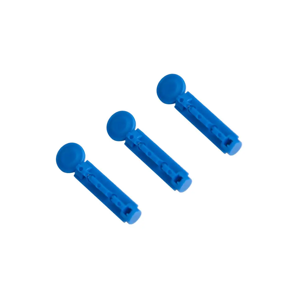 Disposable safety twist plastic stainless steel 28G 30G sterilance blood lancet