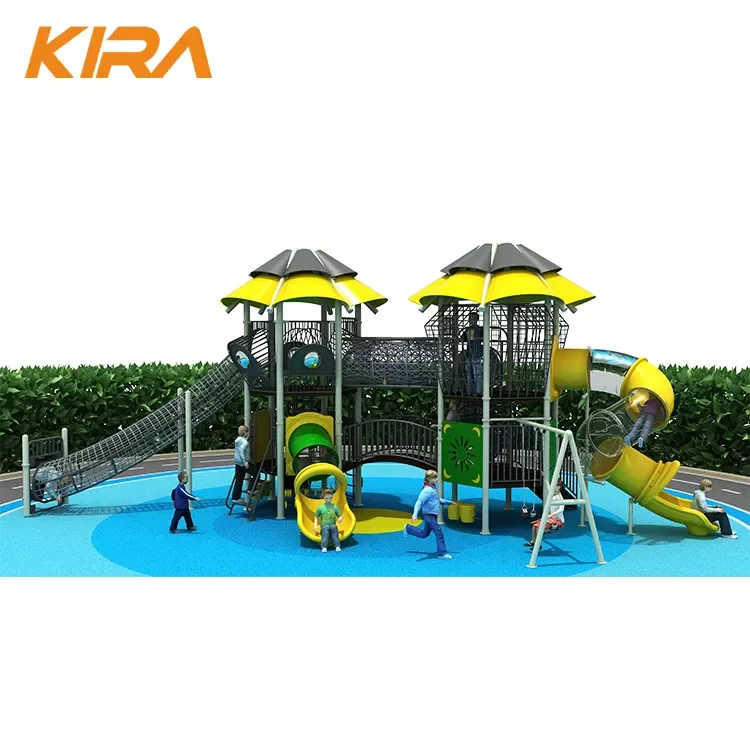 Adult outdoor amusement park children play area custom style slide soft play equipment