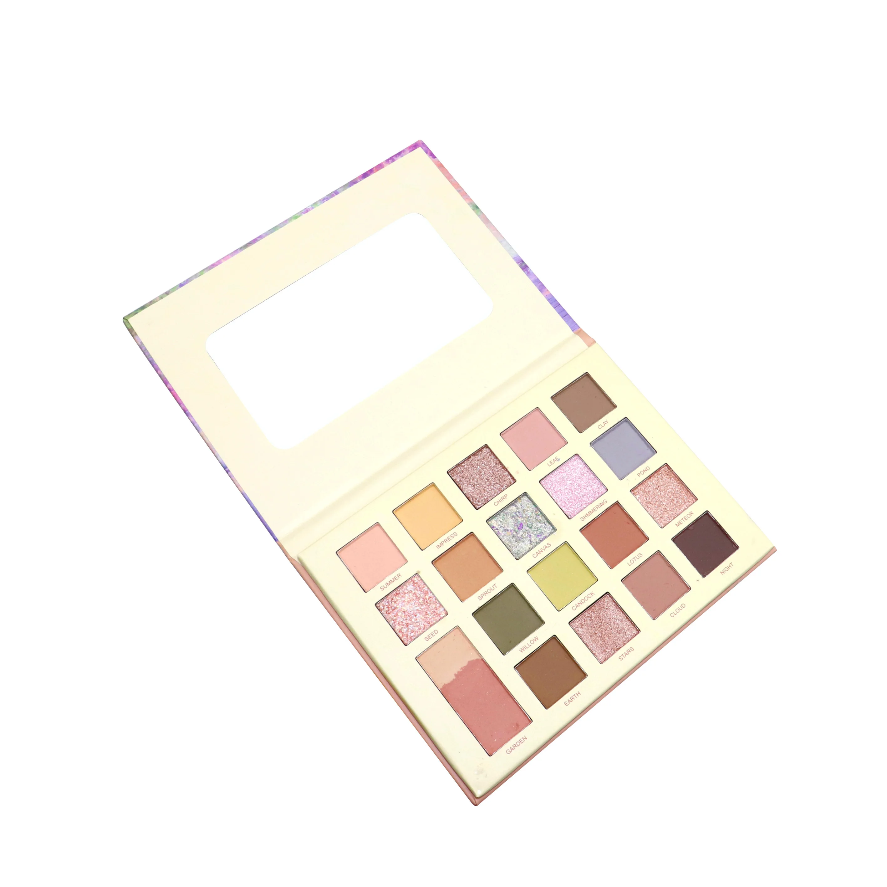 Private label cosmetics eye shadow high pigment makeup 20 colors eyeshadow palette