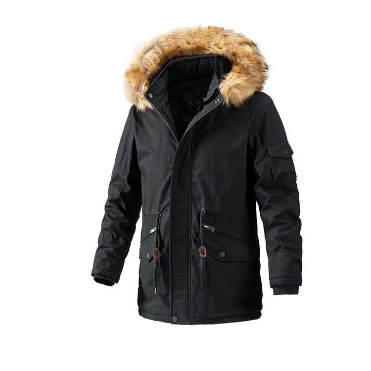 OEM Wholesale Manufacturer Custom High Quality Fashion Casual Winter Heavy Plain Men winter  coat
