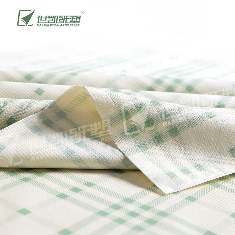 High Quality Biodegradable Table Cloth Printed PCC Disposable Degradable Stone Plastic Tablecloth
