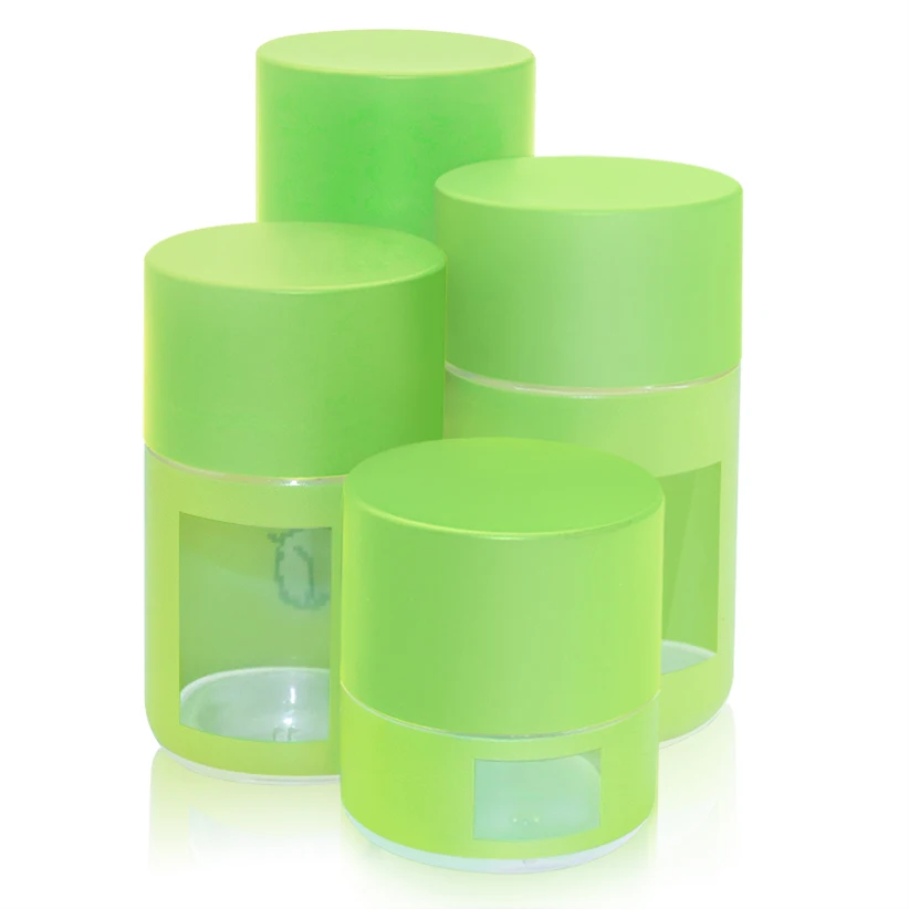 New arrival 5ml 50ml 70ml 110ml custom logo  smell proof child proof square glass jar with child proof CR lid