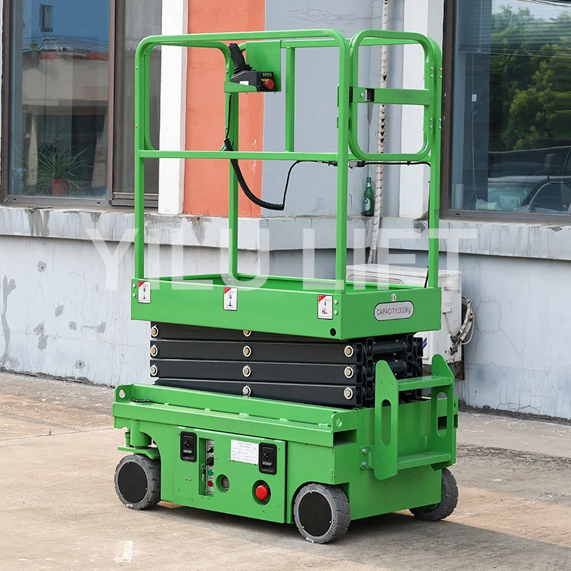 Compact 5M 6M 7M Electric Self Propelled Hydraulic Man Lift