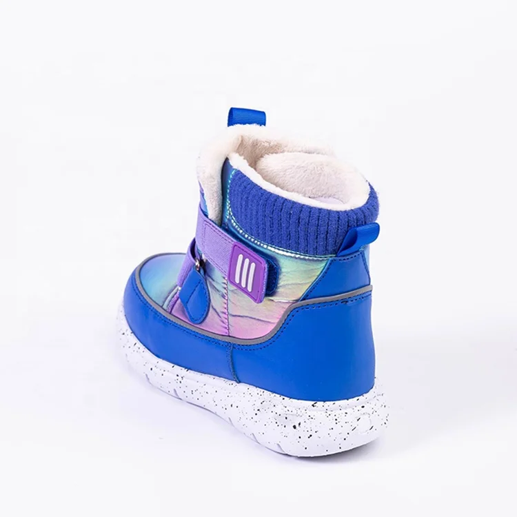 
Shiny Ankle Kids Winter Snow Boots Anti-Slip Anti-Collision Hight-Cut For Outdoor Skiing Children Winter Boots Baby 