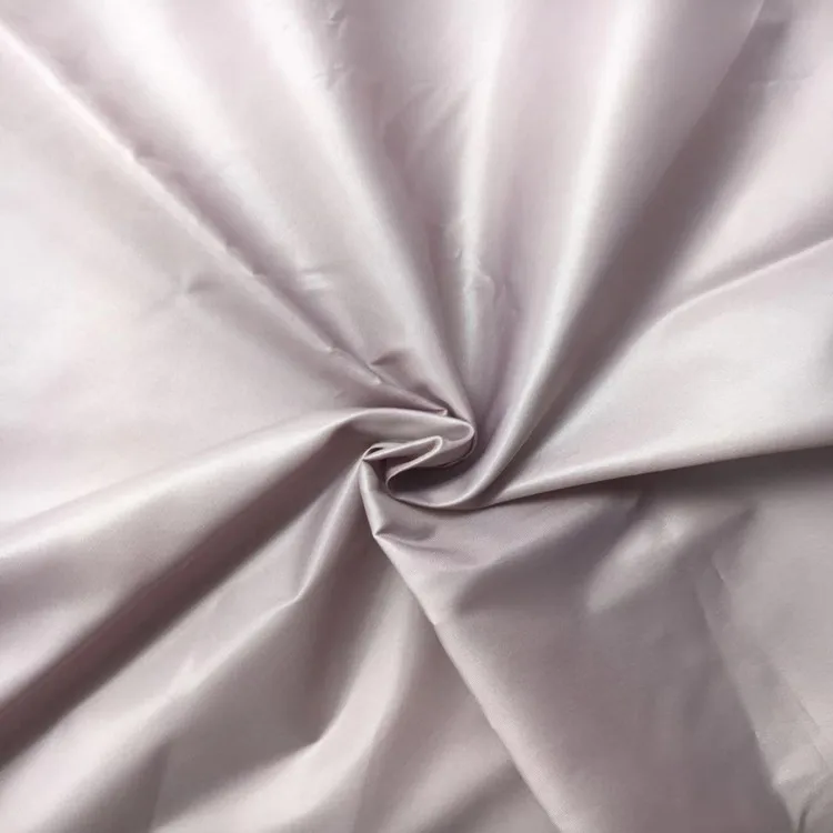 polyester 300T shiny plain taffeta fabric for garment lining