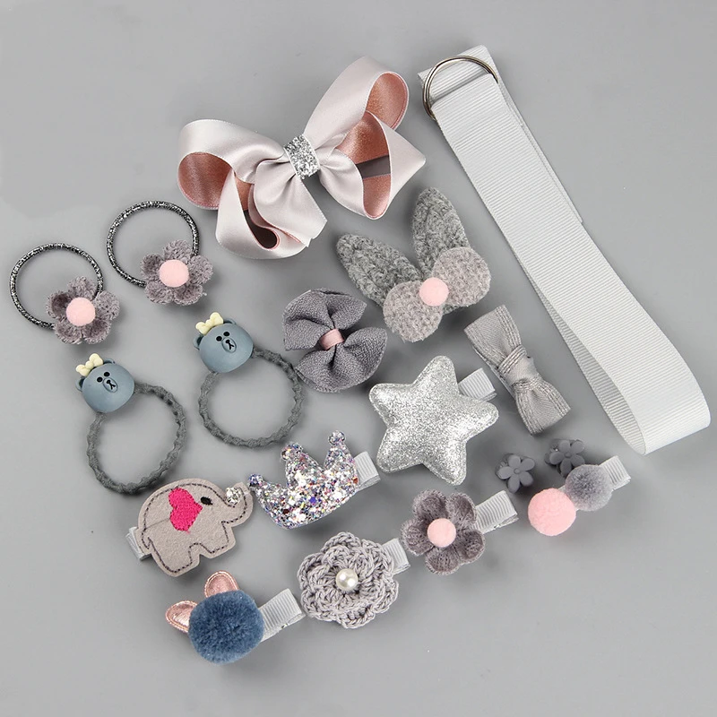 Factory Wholesale New Arrive Kids Hair Accessories 18 Pcs Per Box Baby Hair Clip For Children Baby Girls