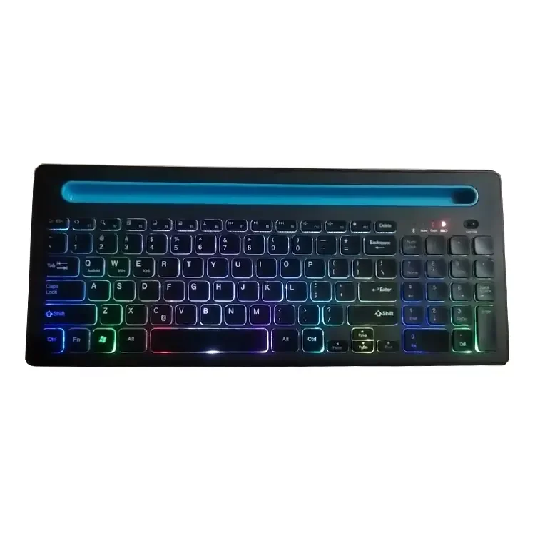 B21 Latest 3 RGB backlit Gaming Keyboard Wireless Rechargeable Mini Computer Slot Laptop Combo OEM Keyboard for tablet mobile