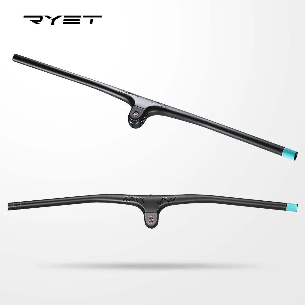 T1000 руль из углеродного волокна, интегрированный MTB гоночный велосипед рукоятка-10 градусов блок 810*28,6 мм AM DH ENDURO горный велосипедный руль